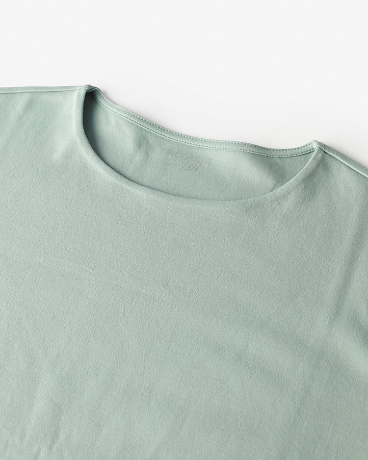 コンパクトフォルム／7分袖・ドゥクラッセTシャツ 詳細画像 ダスティーブルー 2