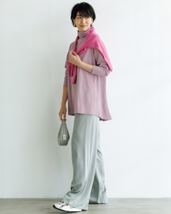 超長綿・タートルネックフレアチュニック