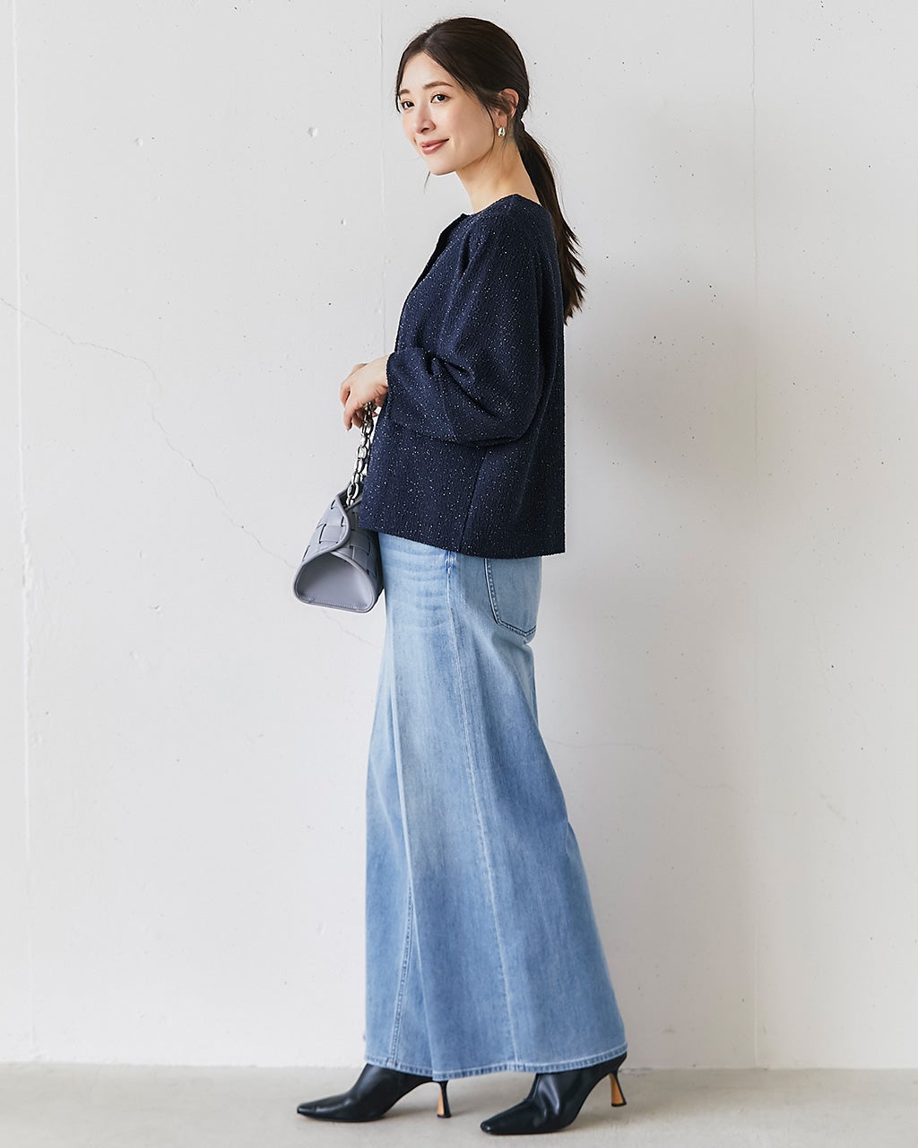 ClarionE2SPECIAL.A4SPECIAL.D5SPECIAL他あり ストレッチラメジャカード・2WAYプルオーバー/40代50代からの