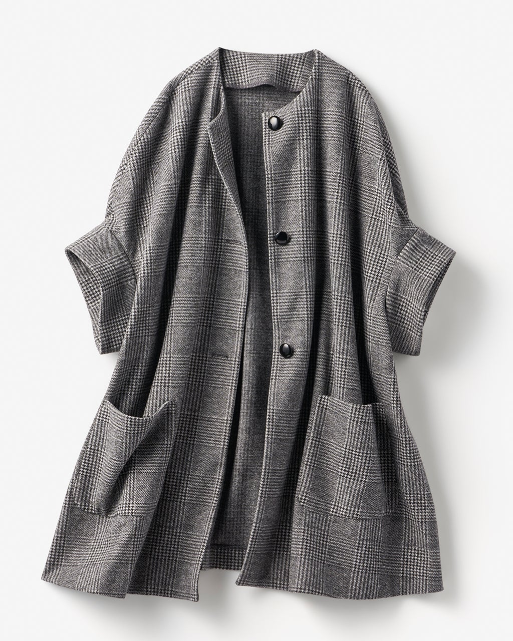 起毛ニードル・ポンチョコート/40代50代からのレディースファッション