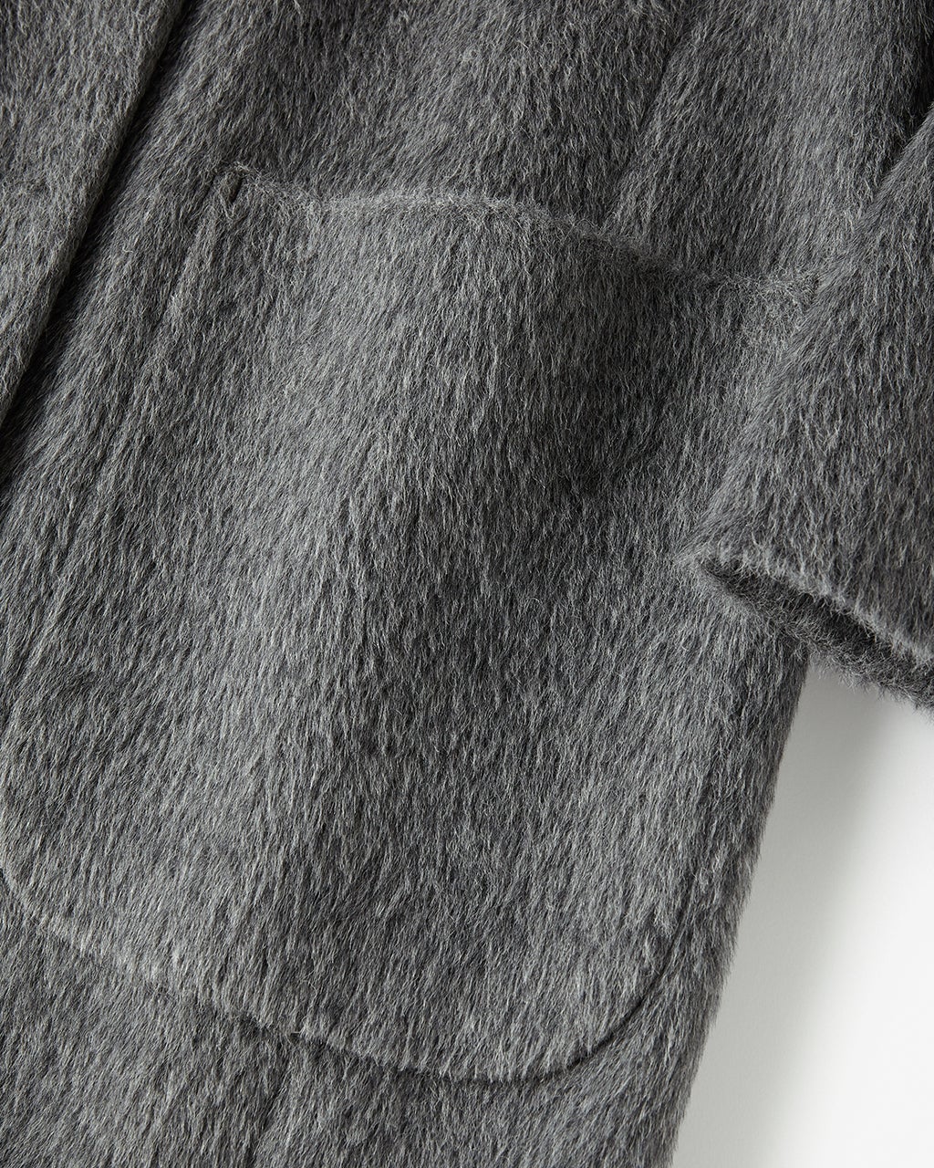 アルパカシャギー・テーラーロングコート/DoCLASSE