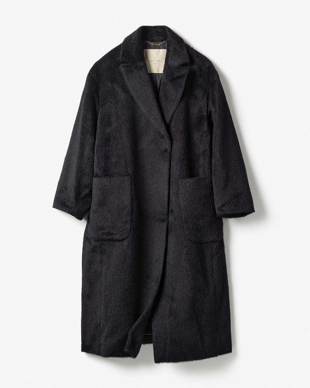 アルパカシャギー・テーラーロングコート/40代50代からのレディース