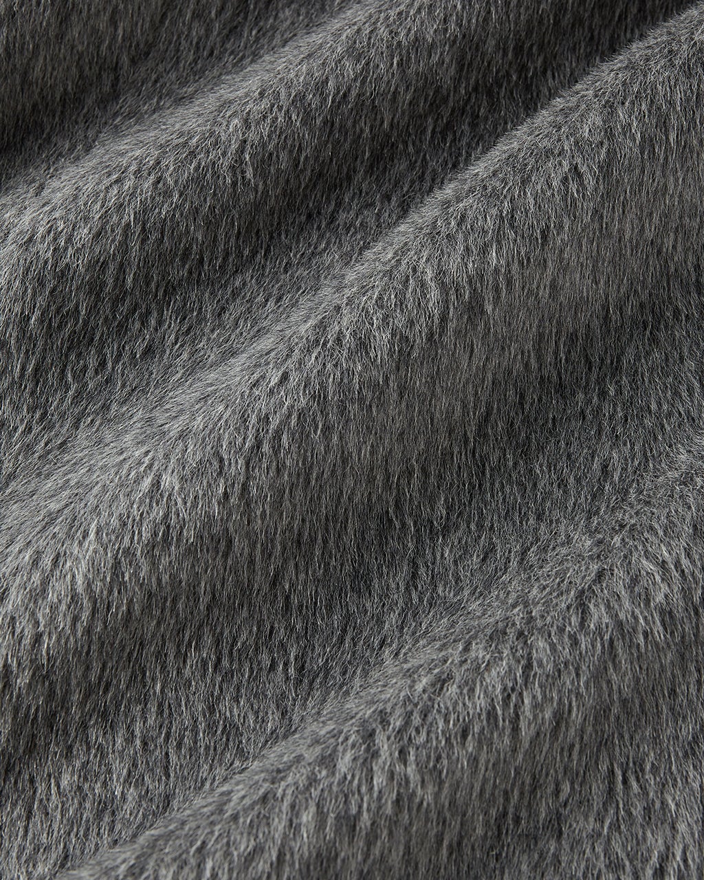 アルパカシャギー・スタンドショートコート/40代50代からのレディース