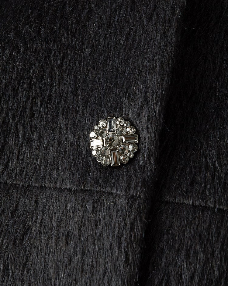 アルパカシャギー・スタンドショートコート 詳細画像 ブラック 6