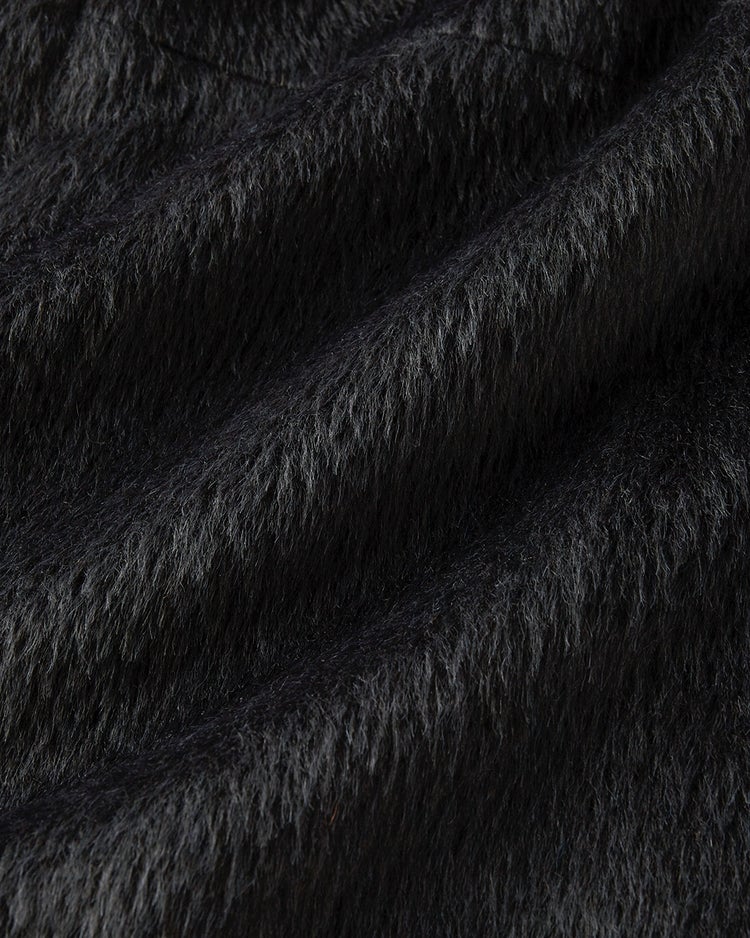 アルパカシャギー・スタンドショートコート 詳細画像 ブラック 7