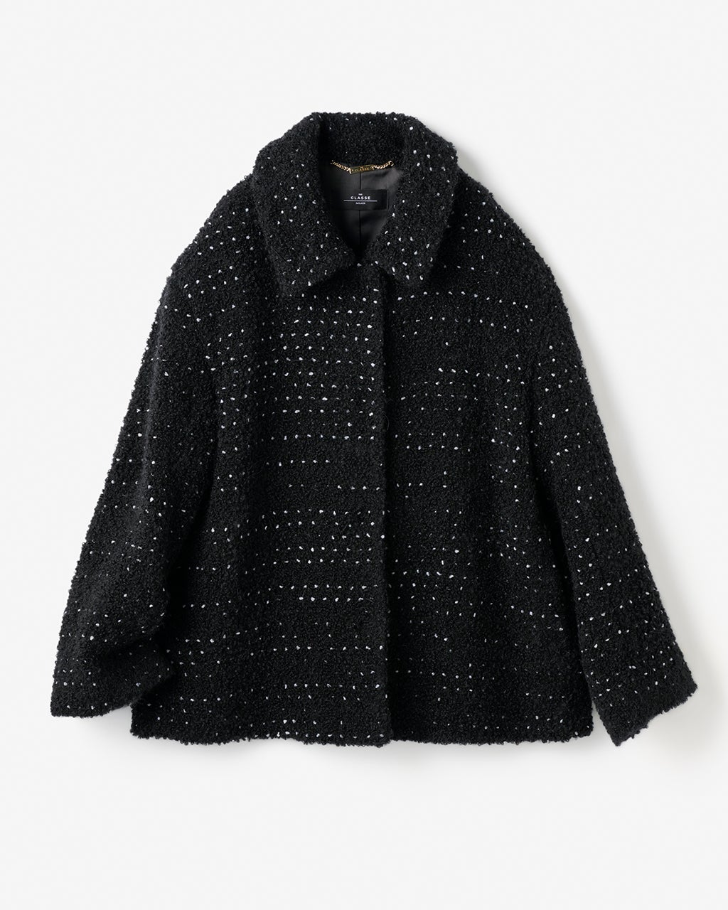 ミックスツイード・ジャケットブルゾン/40代50代からのレディース