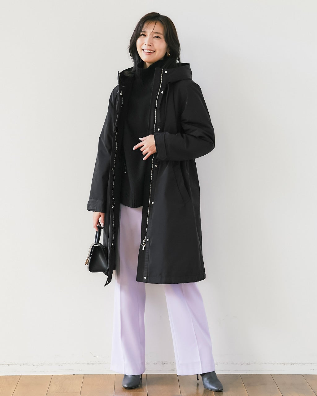 マジカルサーモ・グログランコート／立体フード/DoCLASSE