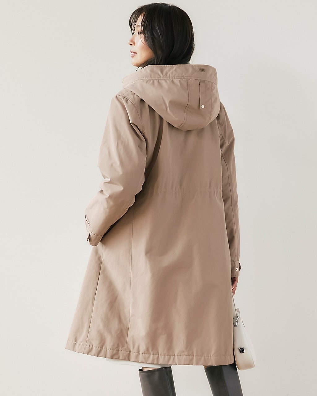 マジカルサーモ・グログランコート／立体フード/40代50代からの