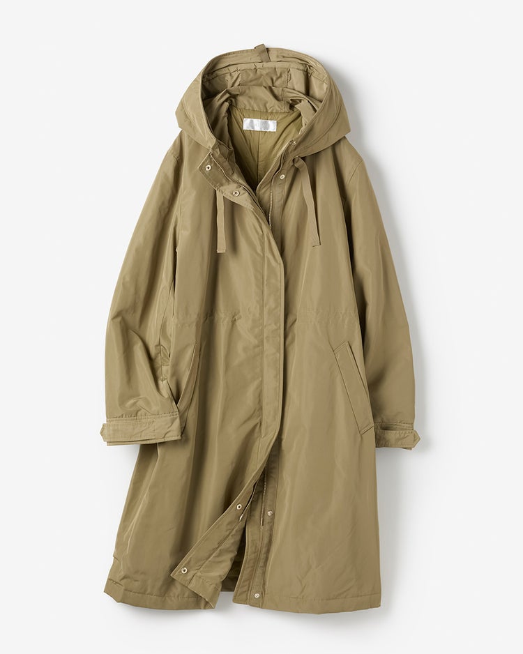 マジカルサーモ・グログランコート／立体フード 詳細画像 カーキベージュ 10