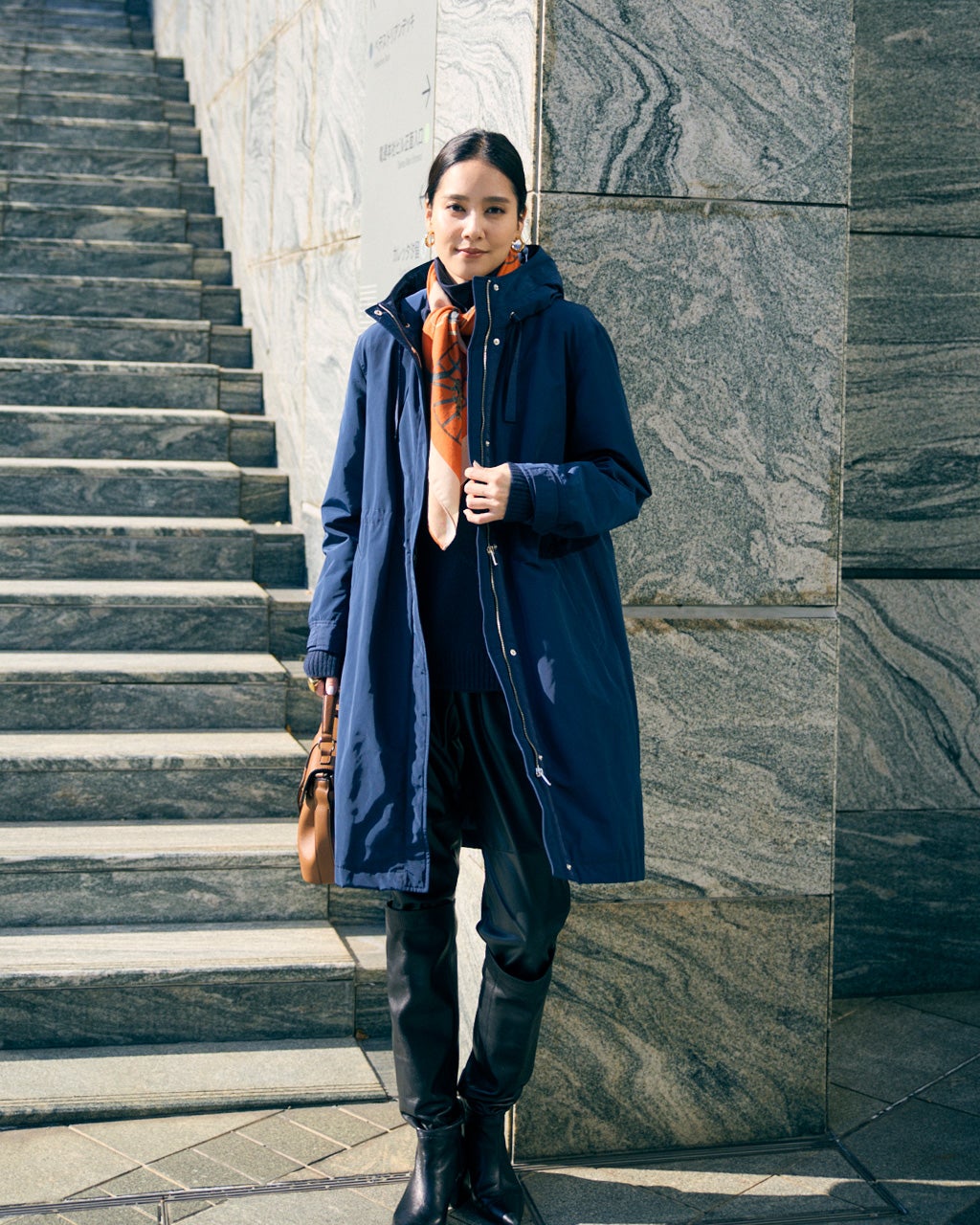 マジカルサーモ・グログランコート／立体フード/DoCLASSE