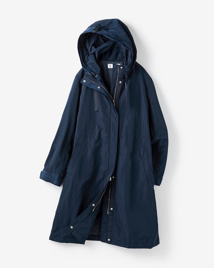 マジカルサーモ・グログランコート／立体フード 詳細画像 ミッドナイトブルー 9