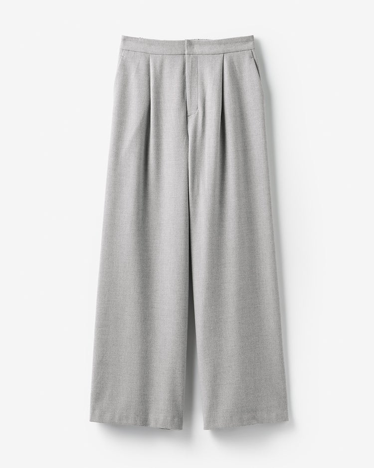 フランネルタッチ・ストレッチセミワイドパンツ 詳細画像 ライトグレー 4