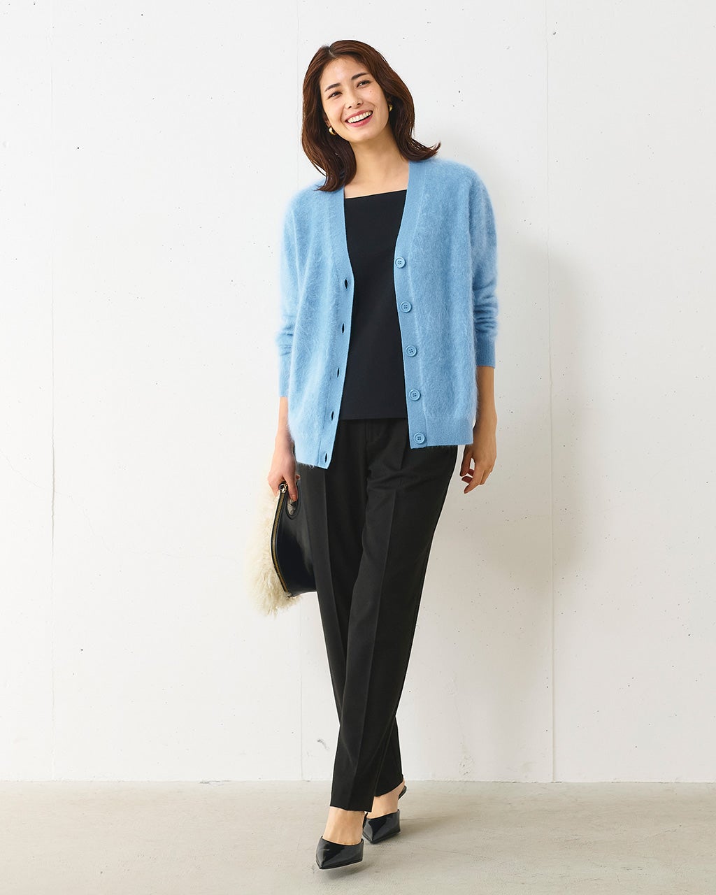 その他 T.H フランネルタッチ・ストレッチテーパードパンツ/40代50代からの