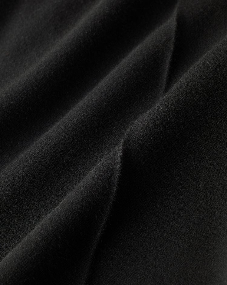 フランネルタッチ・ストレッチテーパードパンツ 詳細画像 ブラック 8