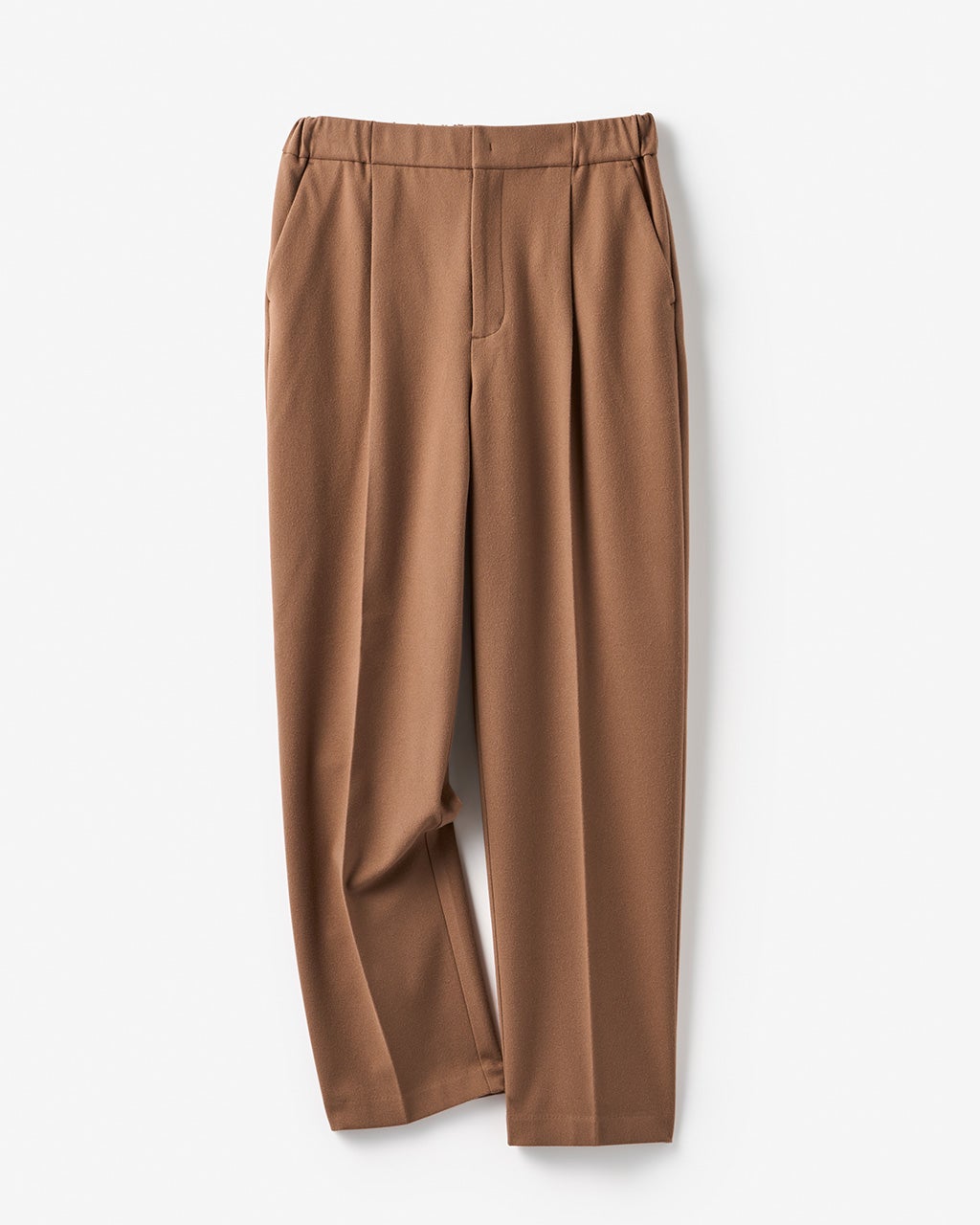 フランネルタッチ・ストレッチテーパードパンツ/40代50代からの