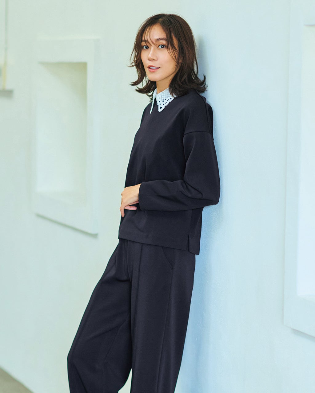 レディース セットアップ（ネイビー）一覧/40代50代からのファッション