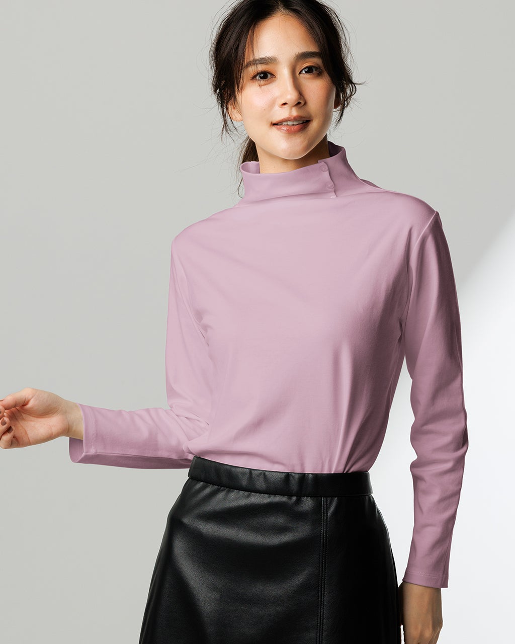 レディース Tシャツ・カットソー（長袖）（パープル）一覧/40代50代