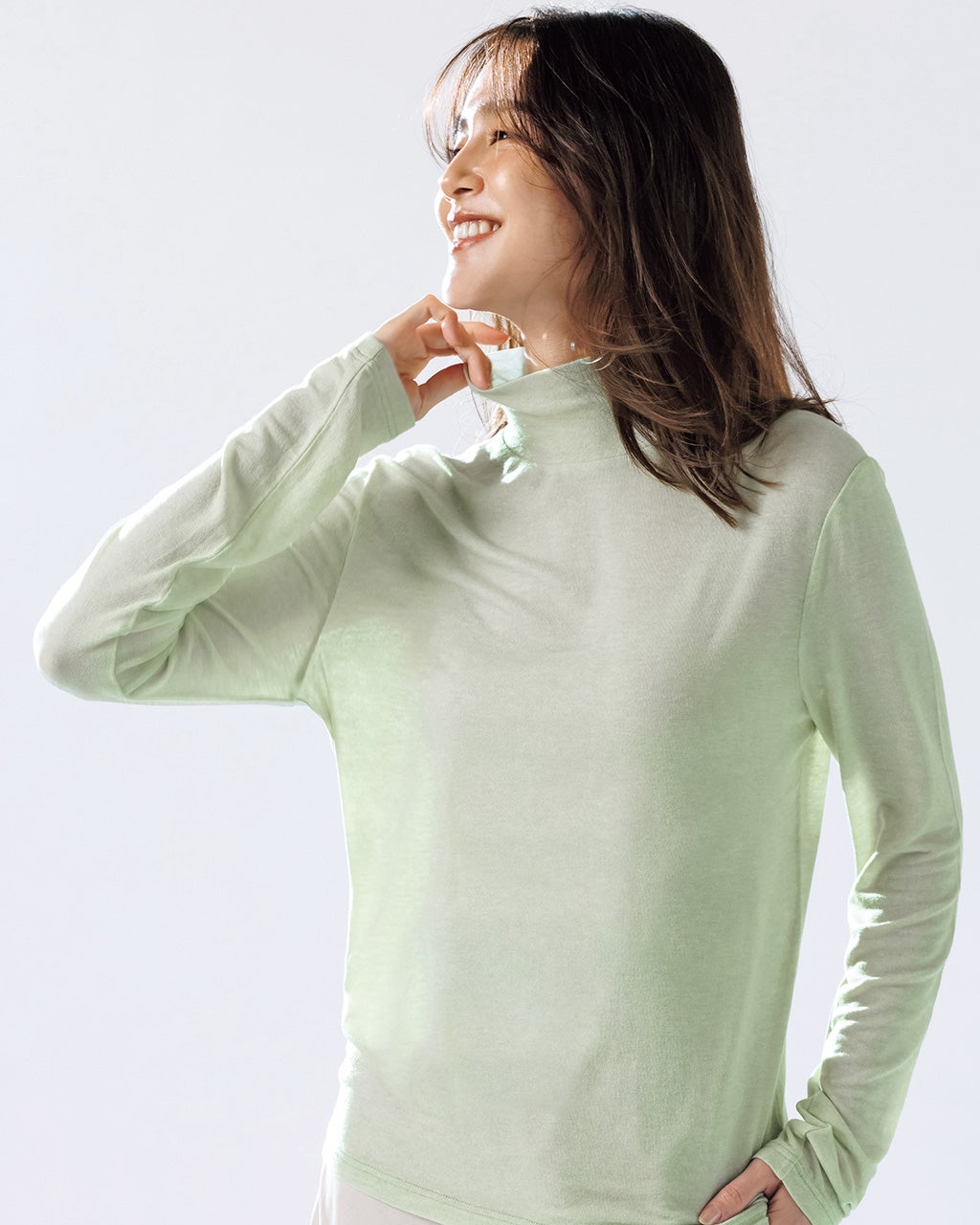 レディース Tシャツ・カットソー（長袖）（グリーン）一覧/40代50代