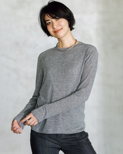 スキンタッチウール・クルーネック