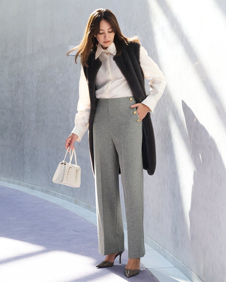 ウォームストレッチ・セミワイド/68cm 詳細画像 グレー 1