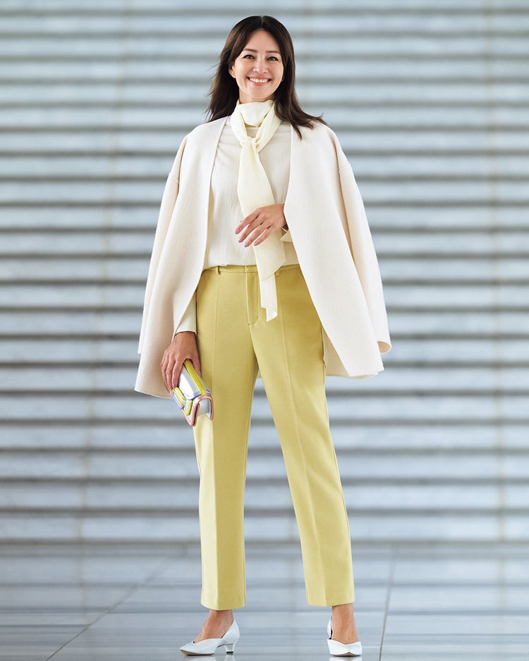 ウォームストレッチ・スティックパンツ 詳細画像 イエロー 1