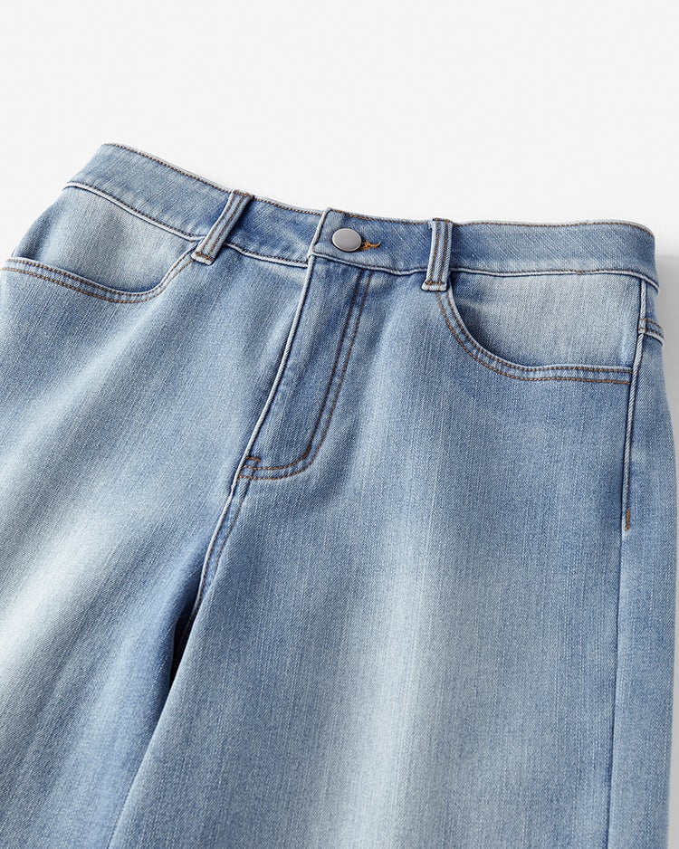 裏ベロアデニム・ワイド／68cm 詳細画像 ライトインディゴ 2