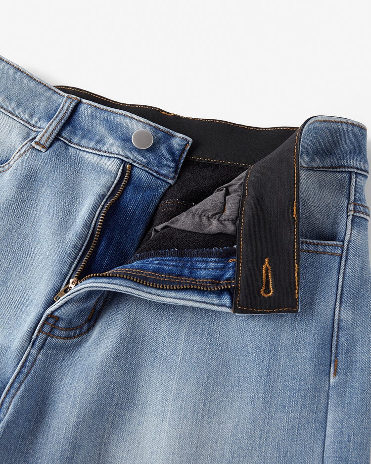 裏ベロアデニム・ワイド／68cm 詳細画像 ライトインディゴ 3