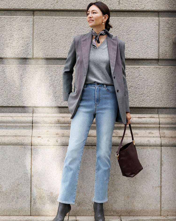 裏ベロアデニム・ストレート/68cm 詳細画像 ライトインディゴ 1