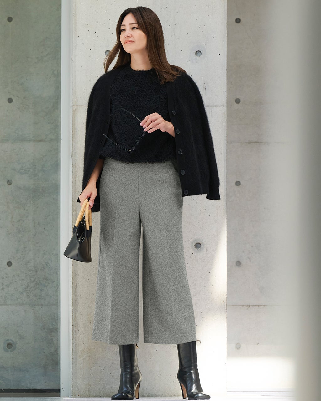 レディース ワイドパンツ（グレー）一覧/40代50代からのファッション