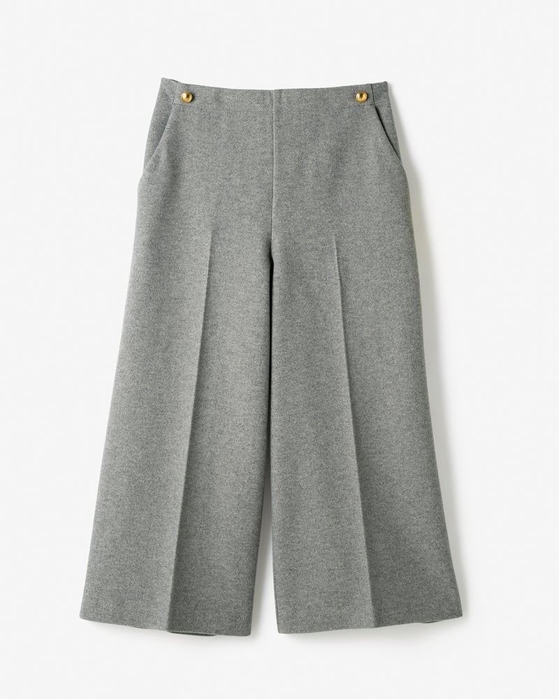 ウォームストレッチ・クロップドワイド 詳細画像 グレー 3