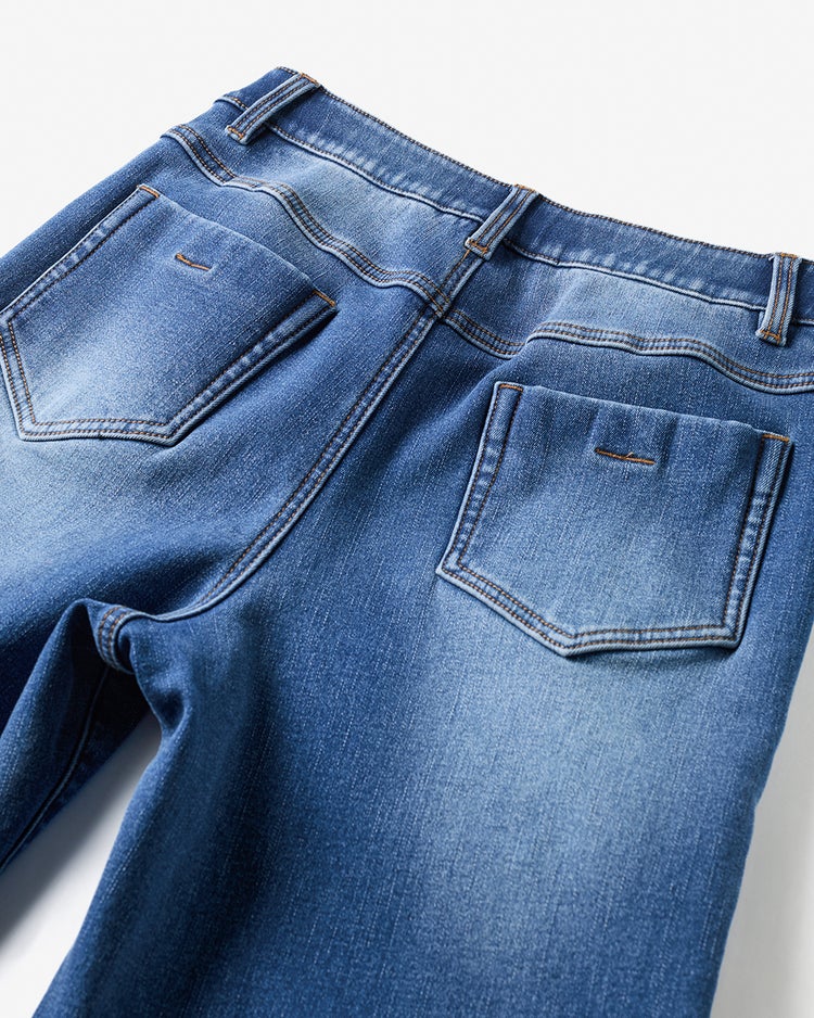 裏ベロアデニム・ワイド／72cm 詳細画像 インディゴ 4