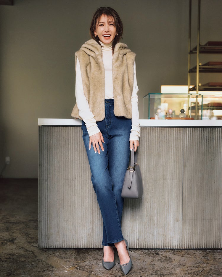 裏ベロアデニム・ストレート／72cm 詳細画像 インディゴ 1