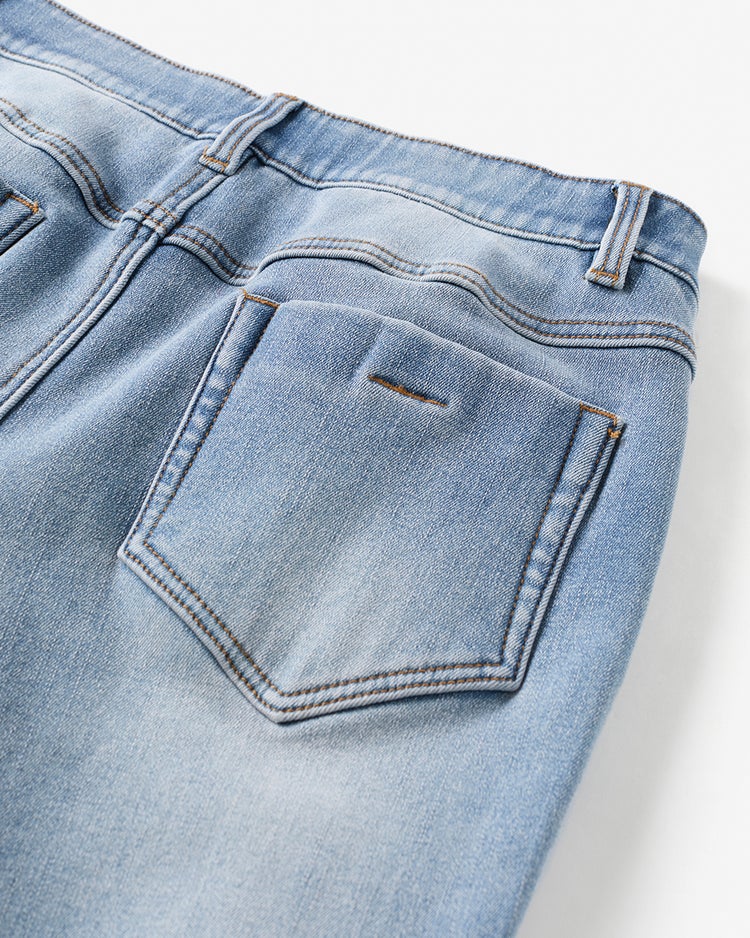 裏ベロアデニム・ストレート／72cm 詳細画像 ライトインディゴ 4