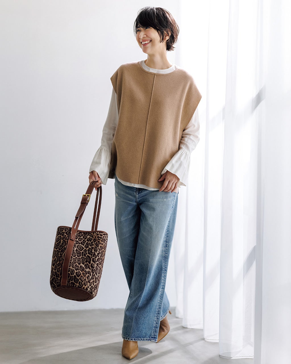 レディース ベスト・ジレ（ベージュ）一覧/40代50代からのファッション