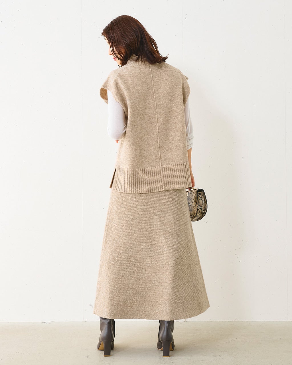 ハイネックベスト＆スカートセットアップ/DoCLASSE