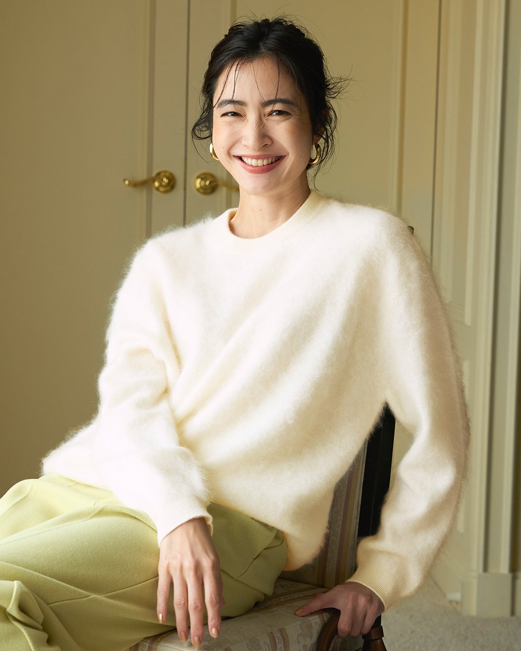 ナナさま専用　カシミヤセーター　ミンクタッチ レッド　THE CLASSE L ミンクタッチカシミヤ・セーター/DoCLASSE