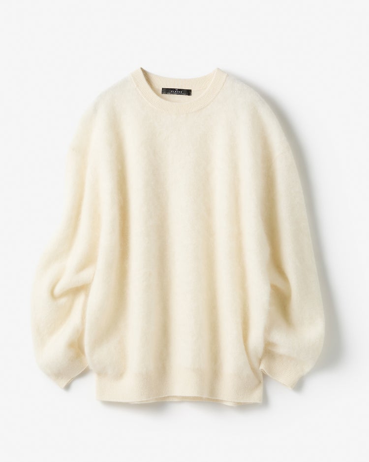 ミンクタッチカシミヤ・セーター 詳細画像 オフホワイト 4