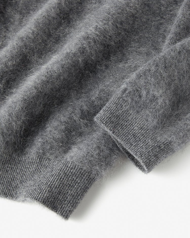 ミンクタッチカシミヤ・セーター 詳細画像 グレー 3