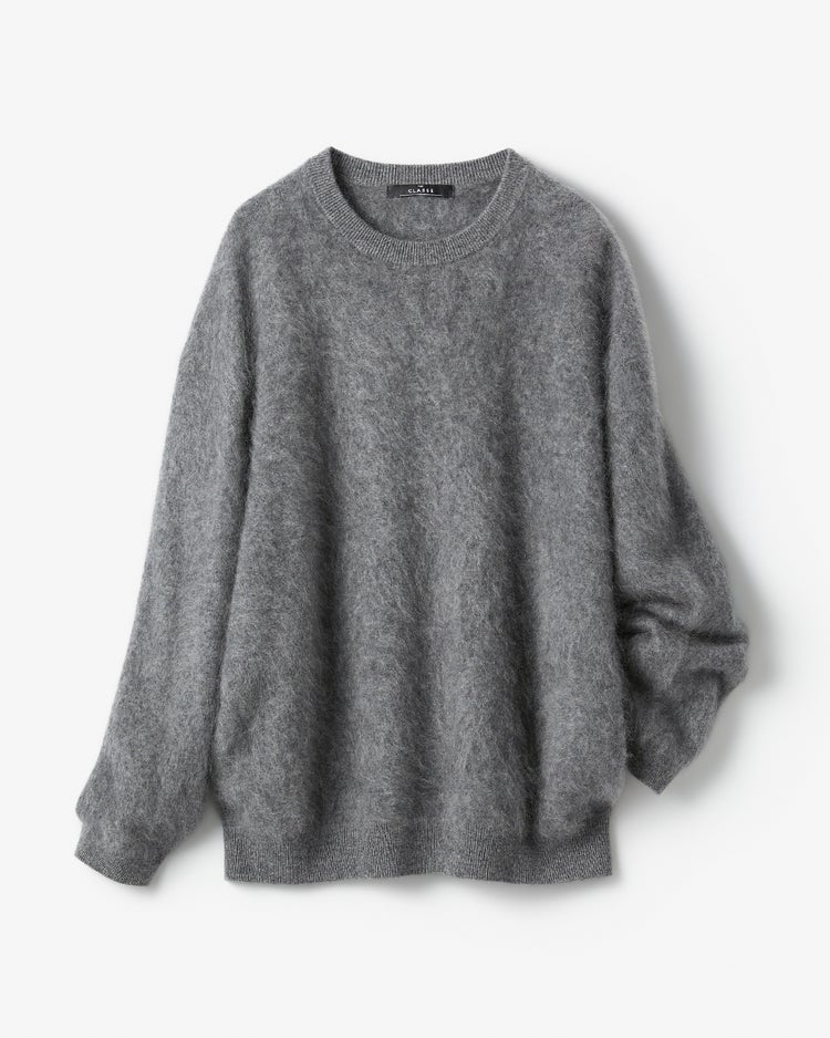 ミンクタッチカシミヤ・セーター 詳細画像 グレー 5