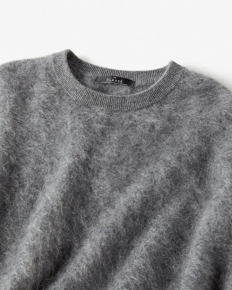 ミンクタッチカシミヤ・セーター 詳細画像 グレー 7