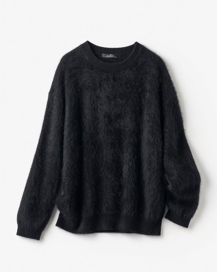 ミンクタッチカシミヤ・セーター 詳細画像 ブラック 8