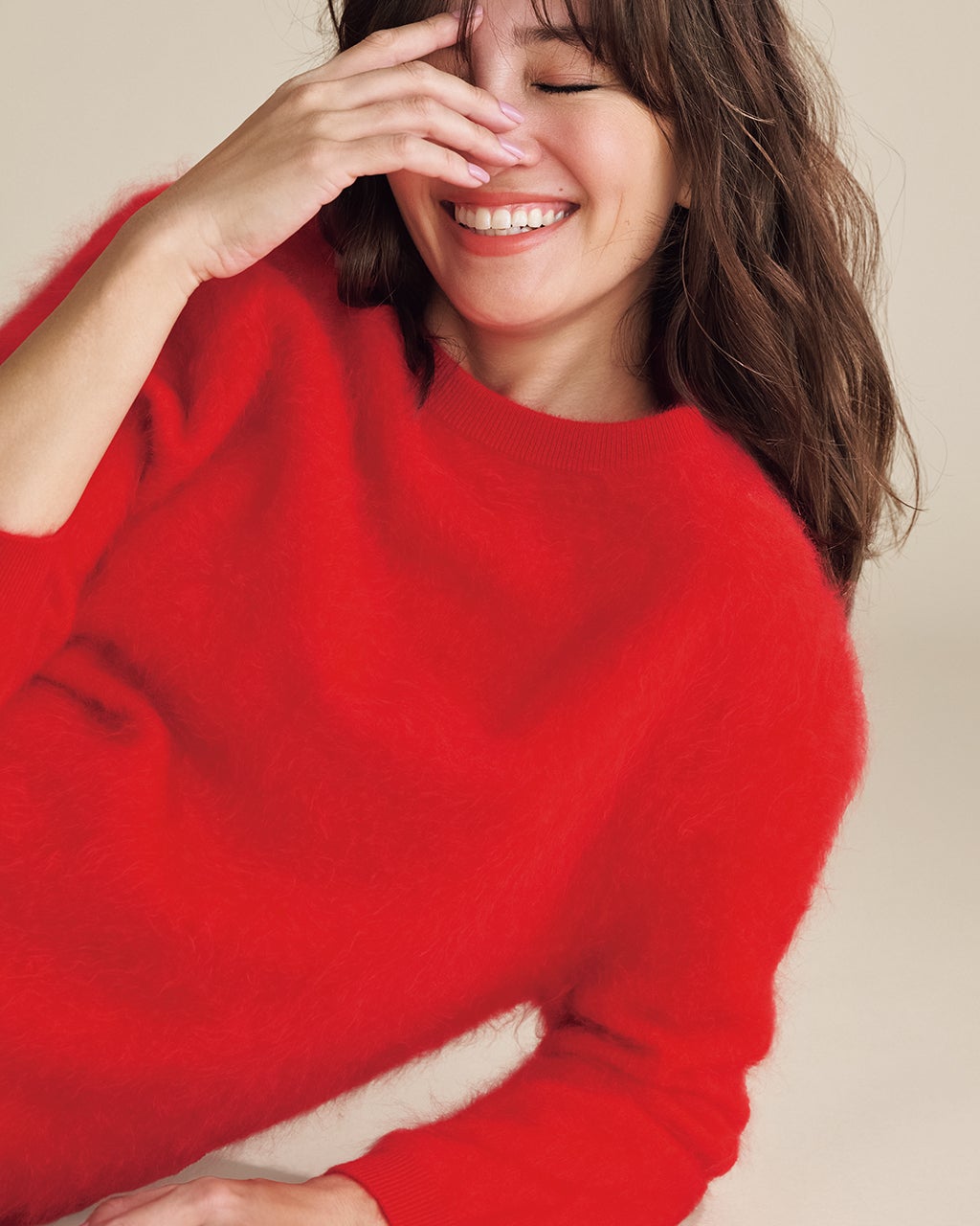 ミンクタッチカシミヤ・セーター/40代50代からのレディース