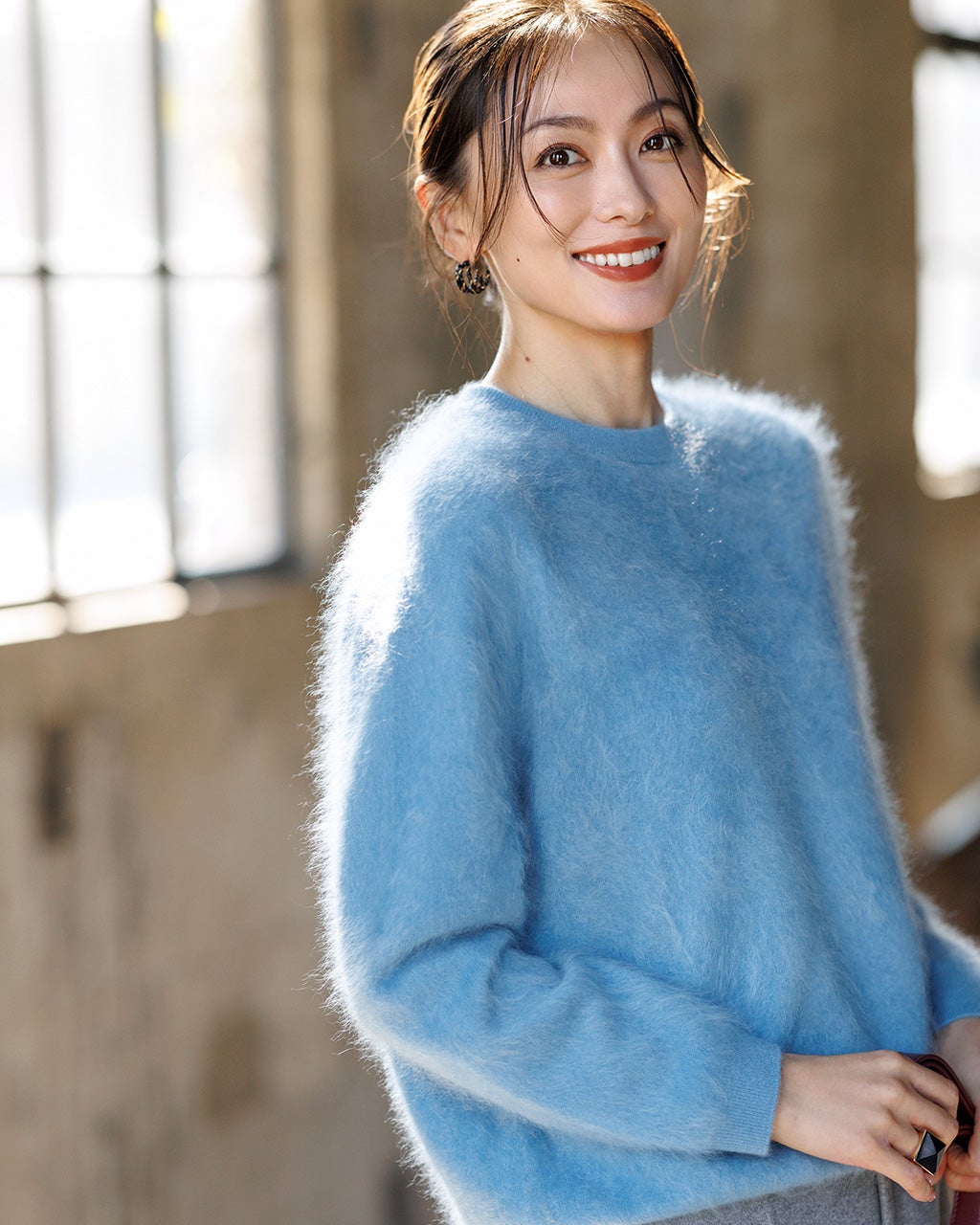 レディース ニット・セーター（ブルー）一覧/40代50代からの