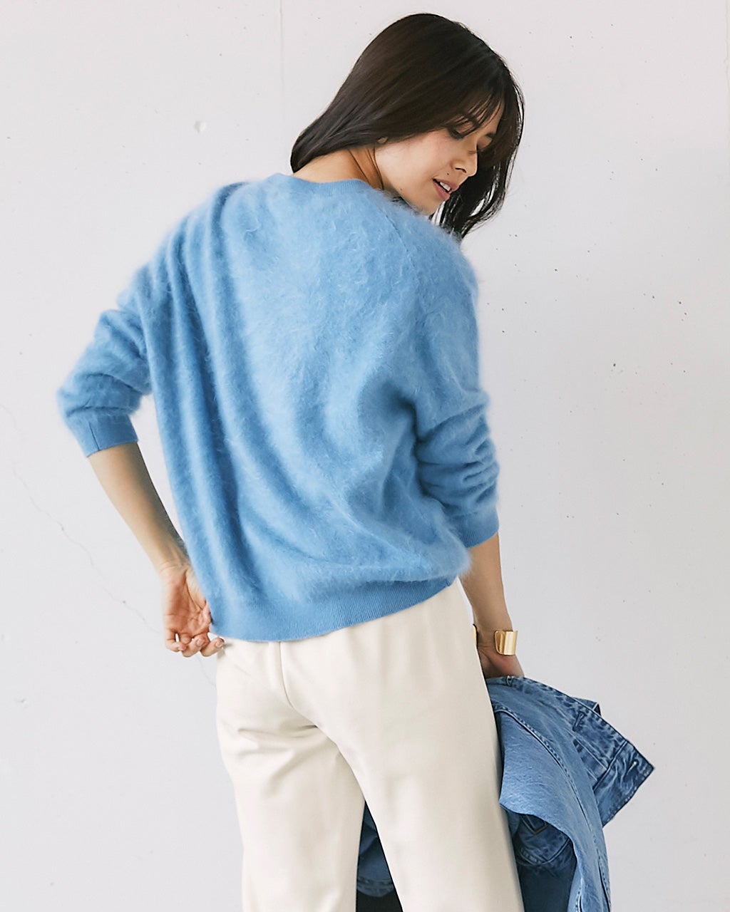 ミンクタッチカシミヤ・セーター/DoCLASSE