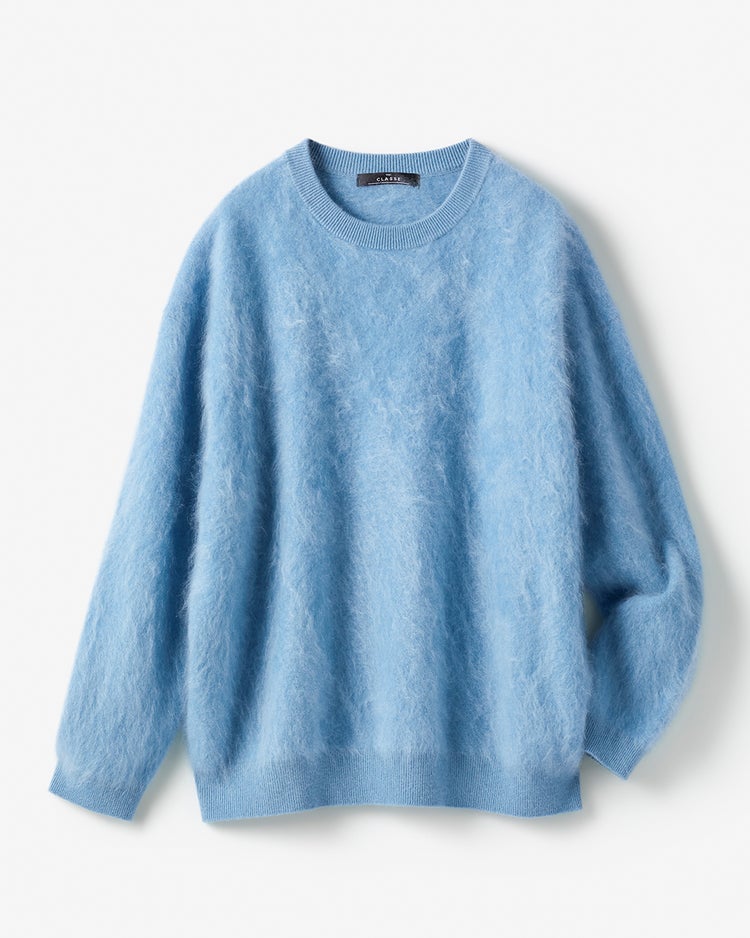 ミンクタッチカシミヤ・セーター 詳細画像 ペールブルー 4