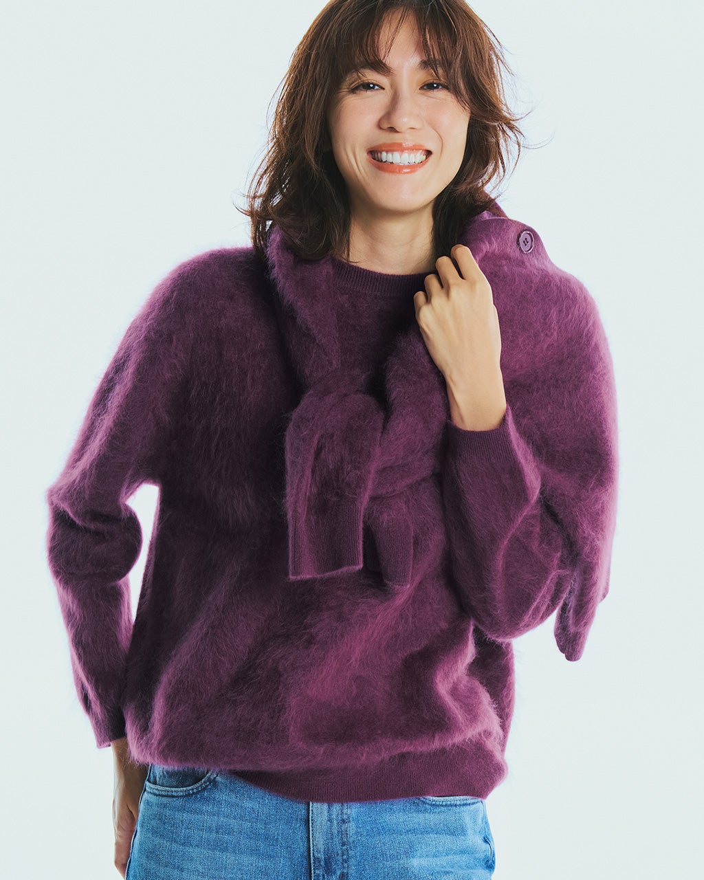 ミンクタッチカシミヤ・セーター/40代50代からのレディース