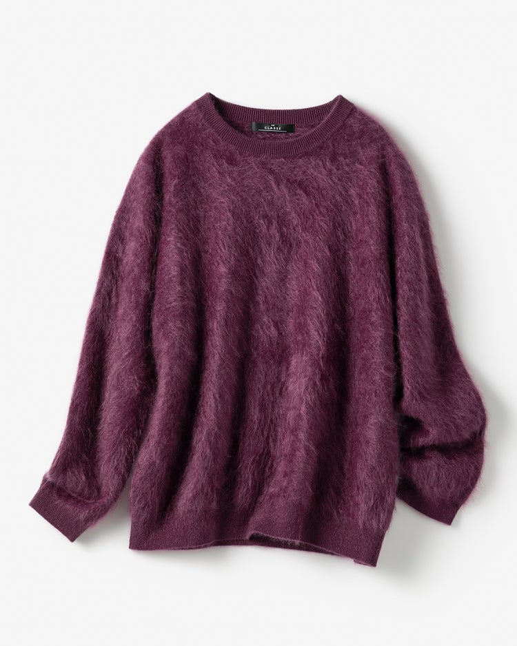 ミンクタッチカシミヤ・セーター 詳細画像 ボルドー 7
