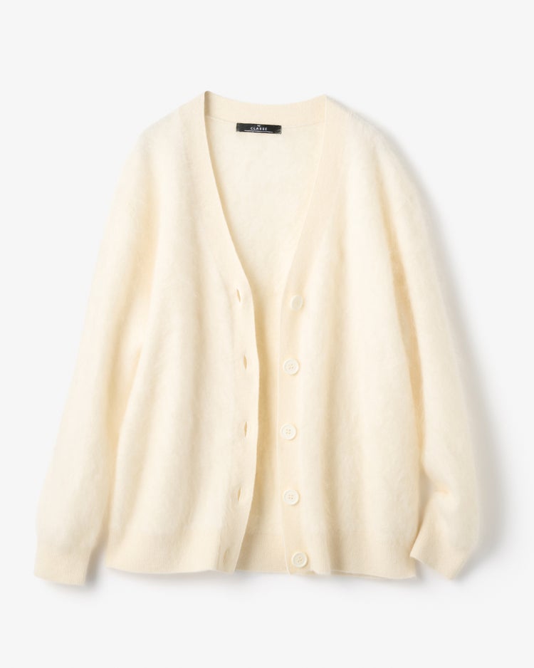 ミンクタッチカシミヤ・カーディガン 詳細画像 オフホワイト 3