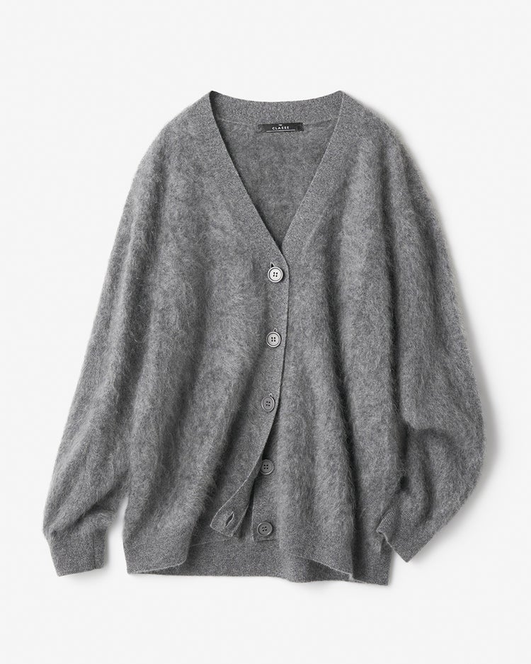 ミンクタッチカシミヤ・カーディガン 詳細画像 グレー 9