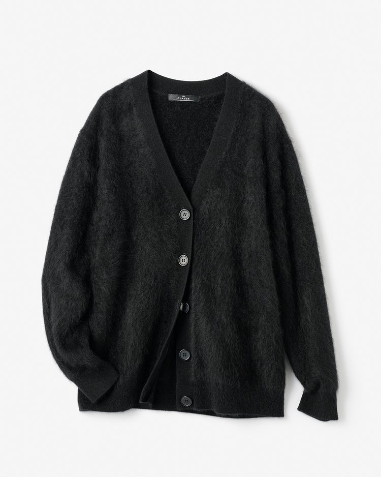 ミンクタッチカシミヤ・カーディガン 詳細画像 ブラック 7
